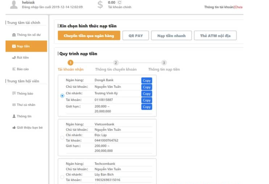 Ngân hàng, cổng game sẽ tiến hành xác nhận phiếu giao dịch của bạn. Nếu không có gì sai sót, chỉ sau 3 – 5 phút tiền cược sẽ cộng tài khoản của bạn. Nhưng cách giao dịch này lâu nhất có thể tới 24h tiền cược mới cộng vào tài khoản của bạn.