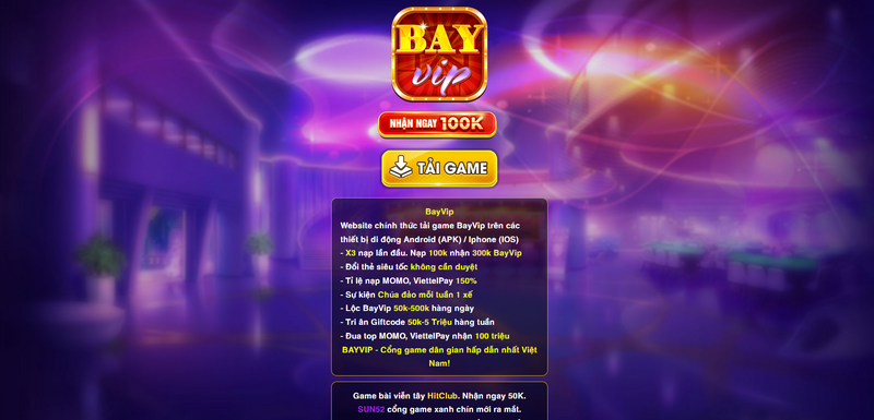 BayVIP - Cổng game ăn khách xịn sò nhất hiện nay