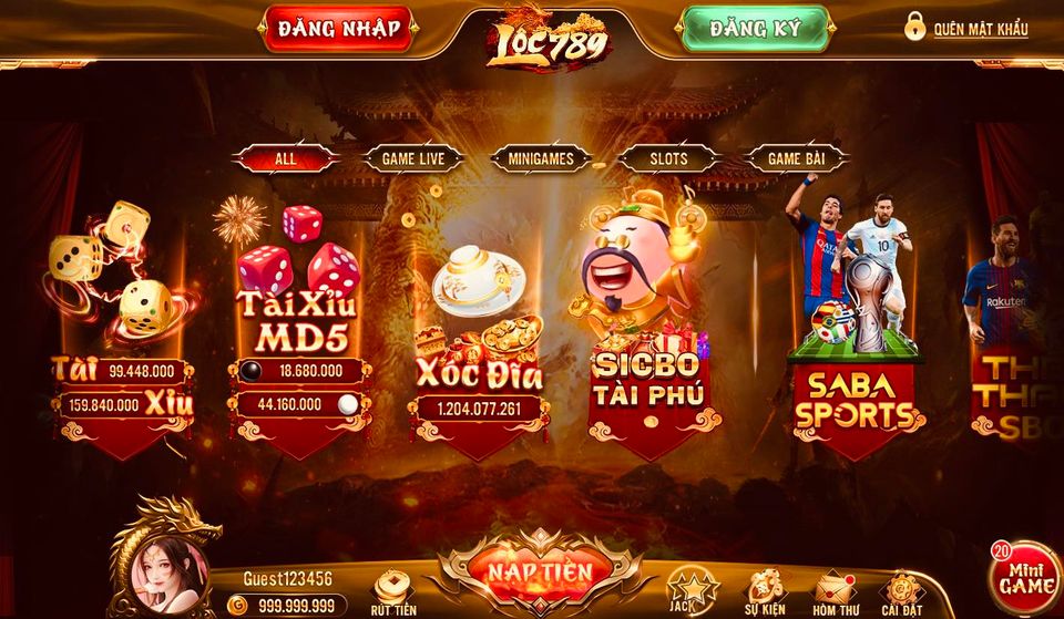 Giao diện cổng game uy tín